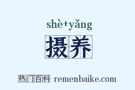 摄养是什么意思的图片